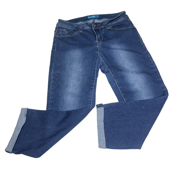 WannaBettaButt? Womens Jeans Size 11 Dark Wash Denim Slimming Fit Stretch‎ Pants - Picture 1 of 10